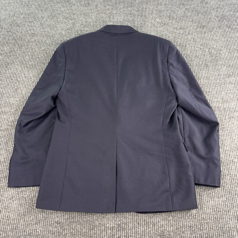 Lauren Ralph Lauren Blazer 40R Navy Gold Crest Button 100% Wool Sport Coat Men's